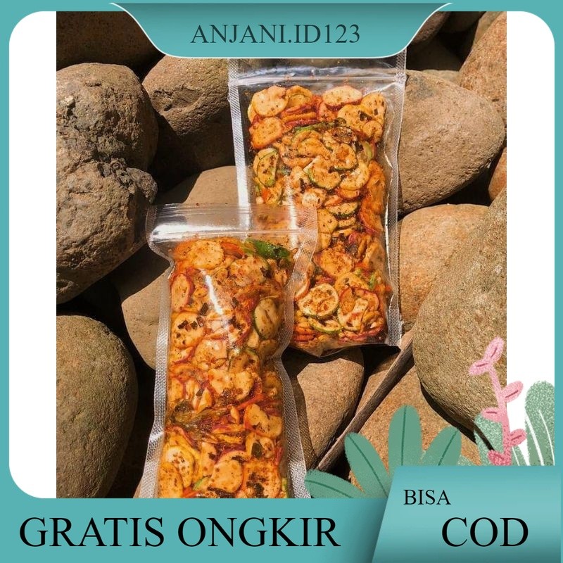 

seblak kering Seblak kemplang kerupuk kemplang Extra pedas Daun Jeruk Netto 100 gram