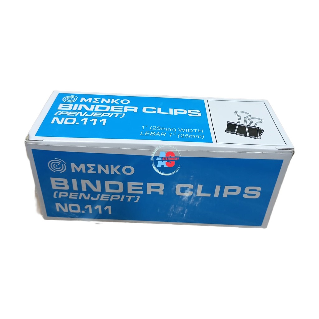 

Binder Clip No.111 Menko 25mm (isi 12 pcs)