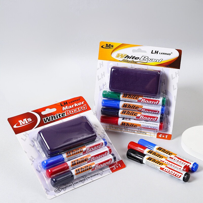 

[DWCORNER] Spidol Papan Tulis Putih 4in1 Spidol Whiteboard Set 4in1 Spidol Papan Tulis Bisa Hapus