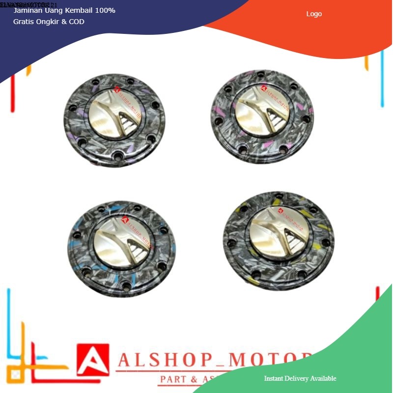 TUTUP TANGKI CARBON FORGED NINJA R CARBON FORGED TUTUP TANGKI NINJA R MOTIF CARBON FORGED BIRU UNGU 