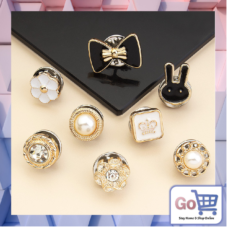 GO - 1210 Set Bros Pin 10Pcs / Pin Tusuk Mini / Pin Bros Fashion / Pin Aksesoris Hijab /Pin Baju