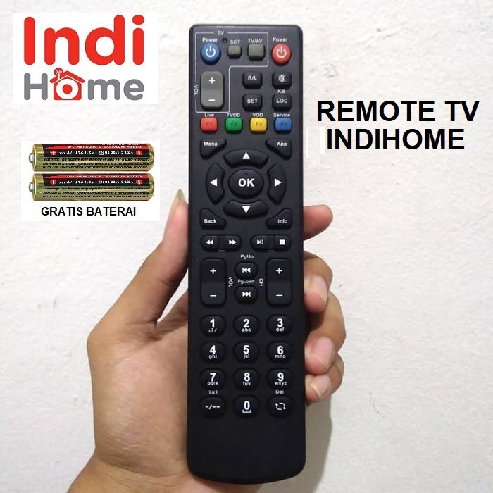 NEW HD Remote Remot Untuk TV Indihome Gratis Baterai Control USEE TV/TELKOM SPEEDY/ ZTE/ STB/MGM27