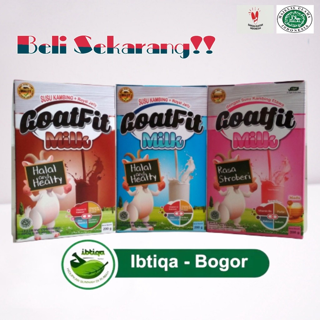 

Susu Kambing Etawa Goatfit Plus Royal Jelly Termurah 200gr 100% Original Halal