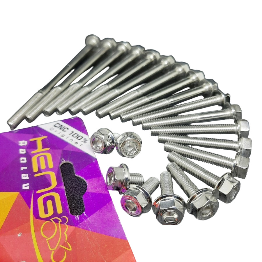 Baut M8 Kunci 12 Ulir Drat 8 mm Probolt Stainless Ori HENG Thailand