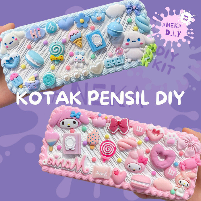 

Best[Promo] Kit Kotak Pensil DIY / DIY Deco Cream Kit / DIY Pencilcase / DIY Kotak - Kuning Pompurin