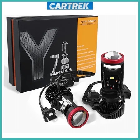 Lampu Led Mobil Dan Motor H4 Mini PROJECTOR PROJIE Y7D SUPER BRIGHT  50 Watt/Lampu LED Mobil Motor H