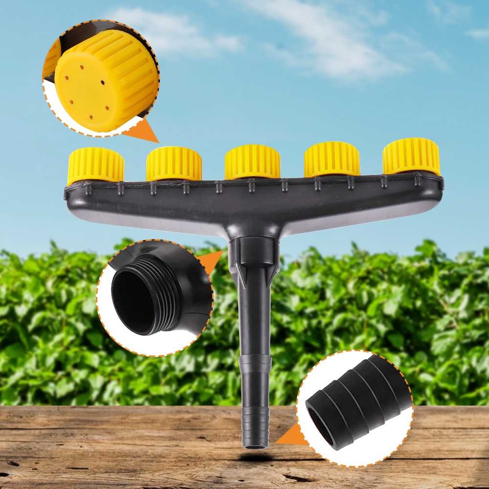 Kepala Semprotan Air Kebun Taman 5 Head Alat Semprot Air Tanaman Kebun Multi-Head Water Sprinkler No