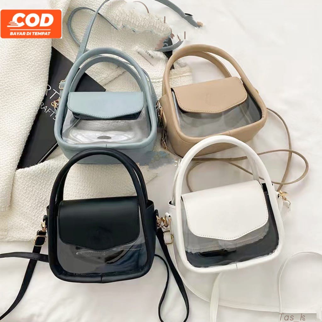 Sling Bag Wanita Aruna Mika / Tas wanita Transparan korean style