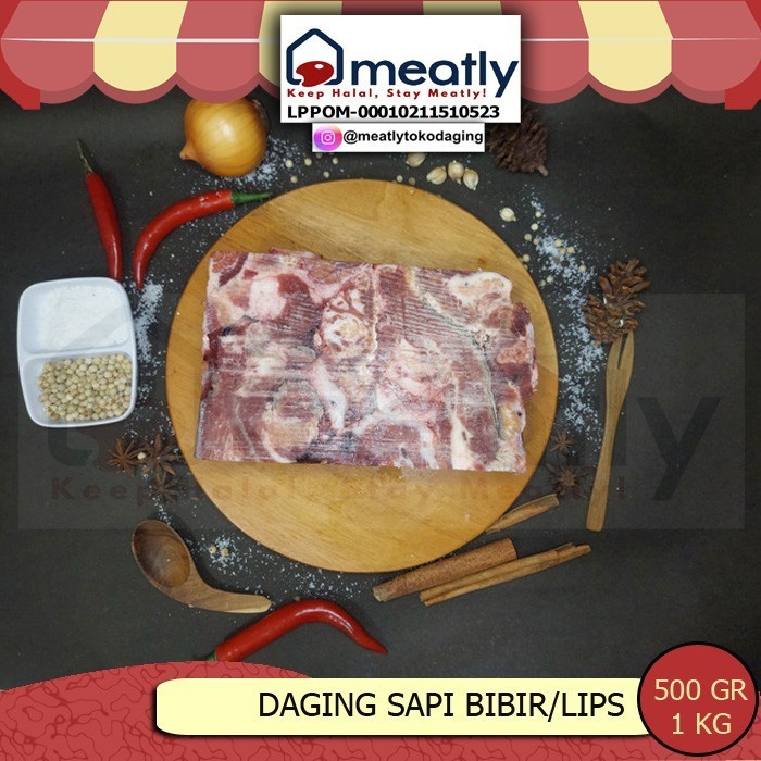

DAGING SAPI BIBIR/LIPS 1KG - 500 gram