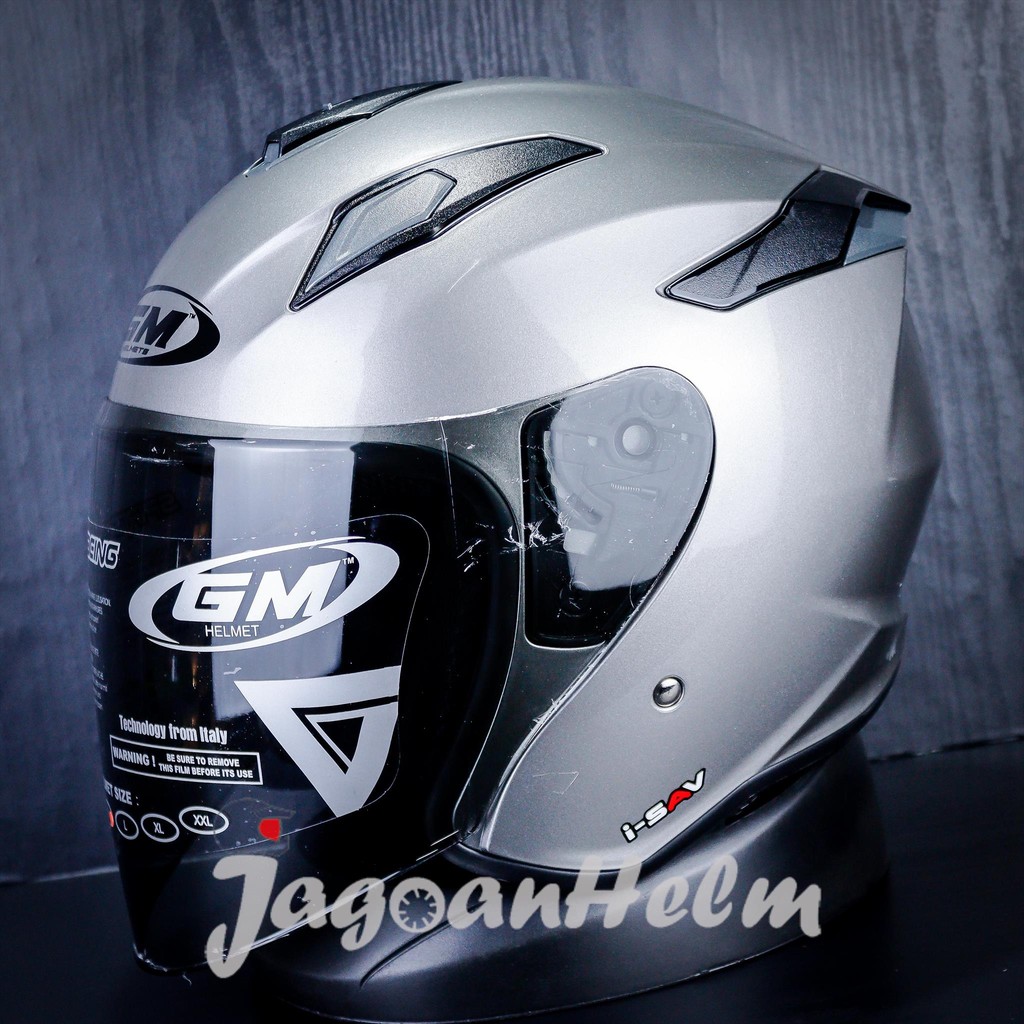 GM HELM KING FIGHTER BASIC SOLID | DARK GREY | SINGLE VISOR