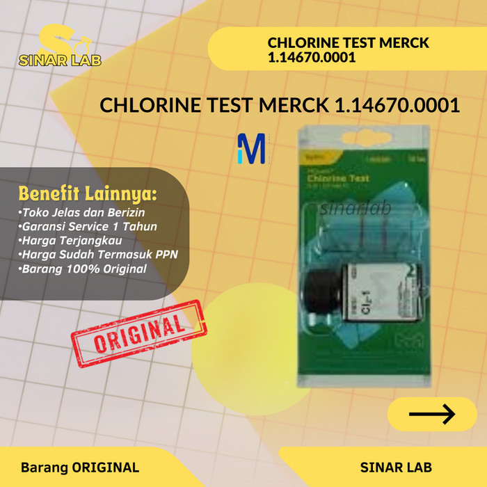 Chlorine Test Merck 1.14670.0001