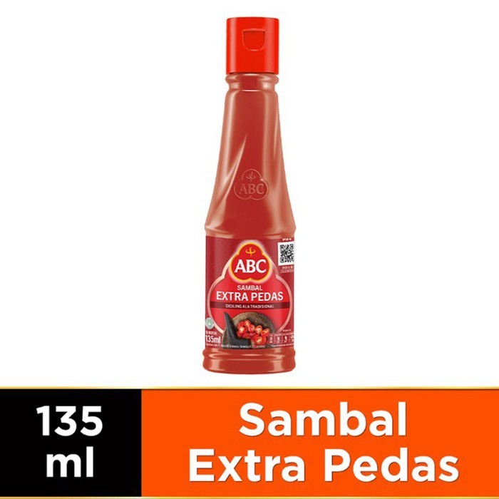 

ABC Saus Sambal Extra Pedas 135ML Sambal Asli ABC Saos Sambal Xtra Pedas Kemasan Botol Plastik 135 ML Extra Hot Chili Sauce