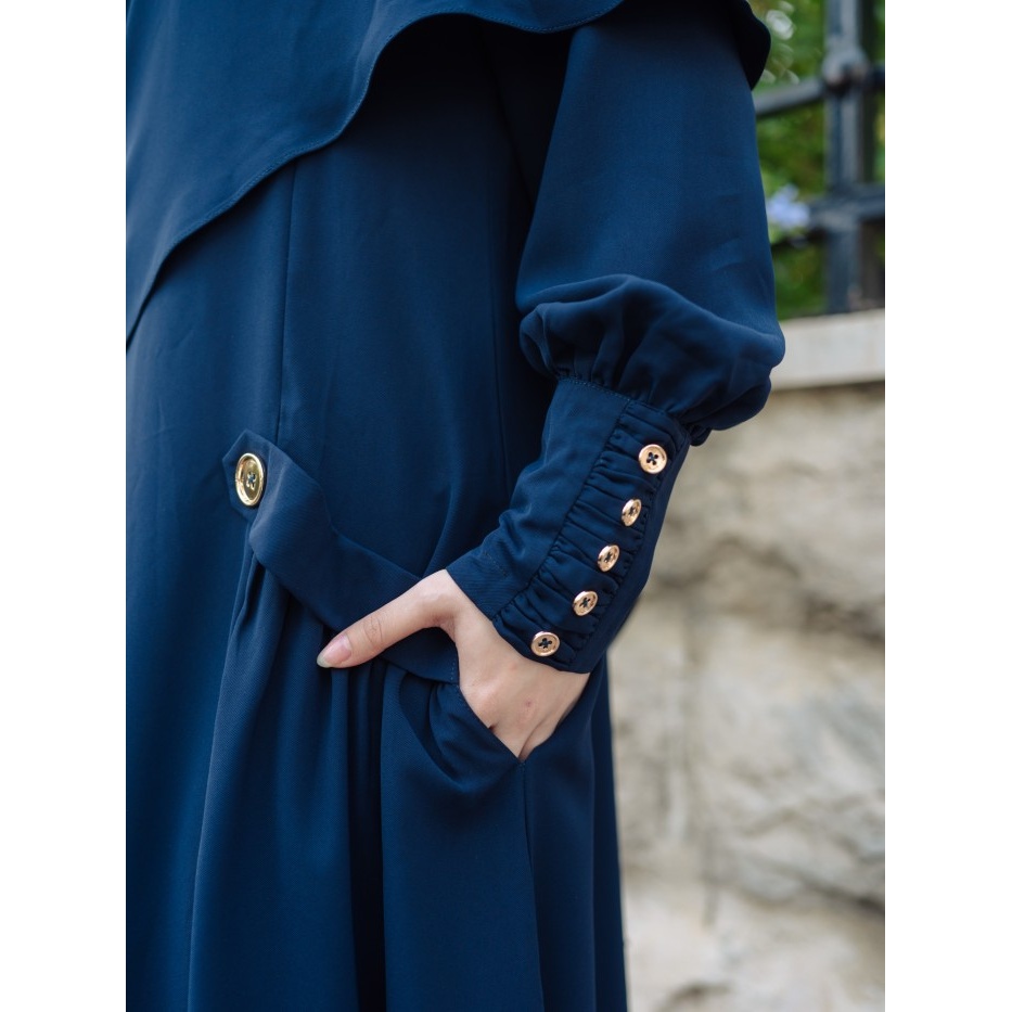 ✨LARIS✨ -Nouf Abaya - 9 Warna | Zysku Xena | Dress Haji Umroh Mazen Mina AntiUV FK Khimar Terpisah -