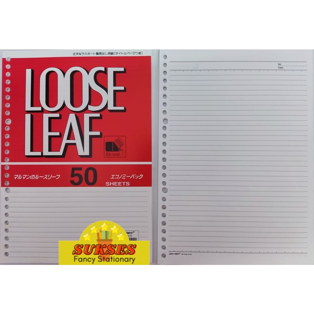 

Loose Leaf JOY-ART B5 50