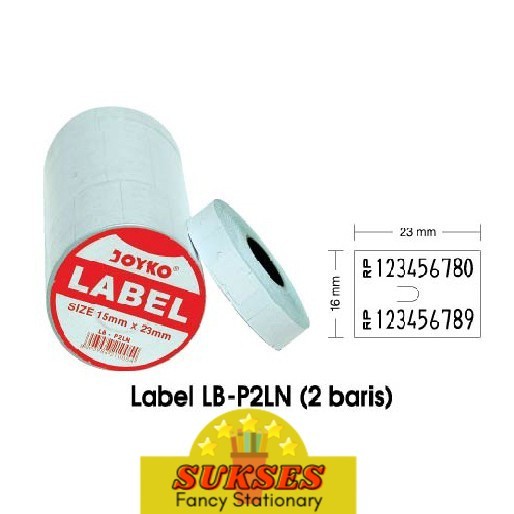 

Label Lb-P2Ln 2 Baris Biasa Putih