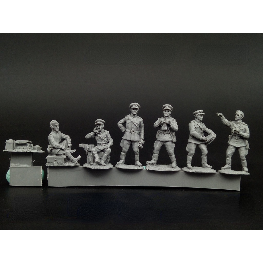 1/72 Scale Die-cast Resin  Soviet Officer Team Model Assembly Kit (unpainted)