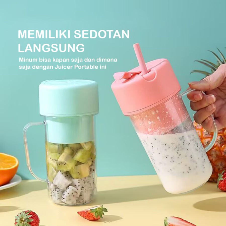 Crusher Juicer / Mini Juicer Cup / Blender Portable Serbaguna