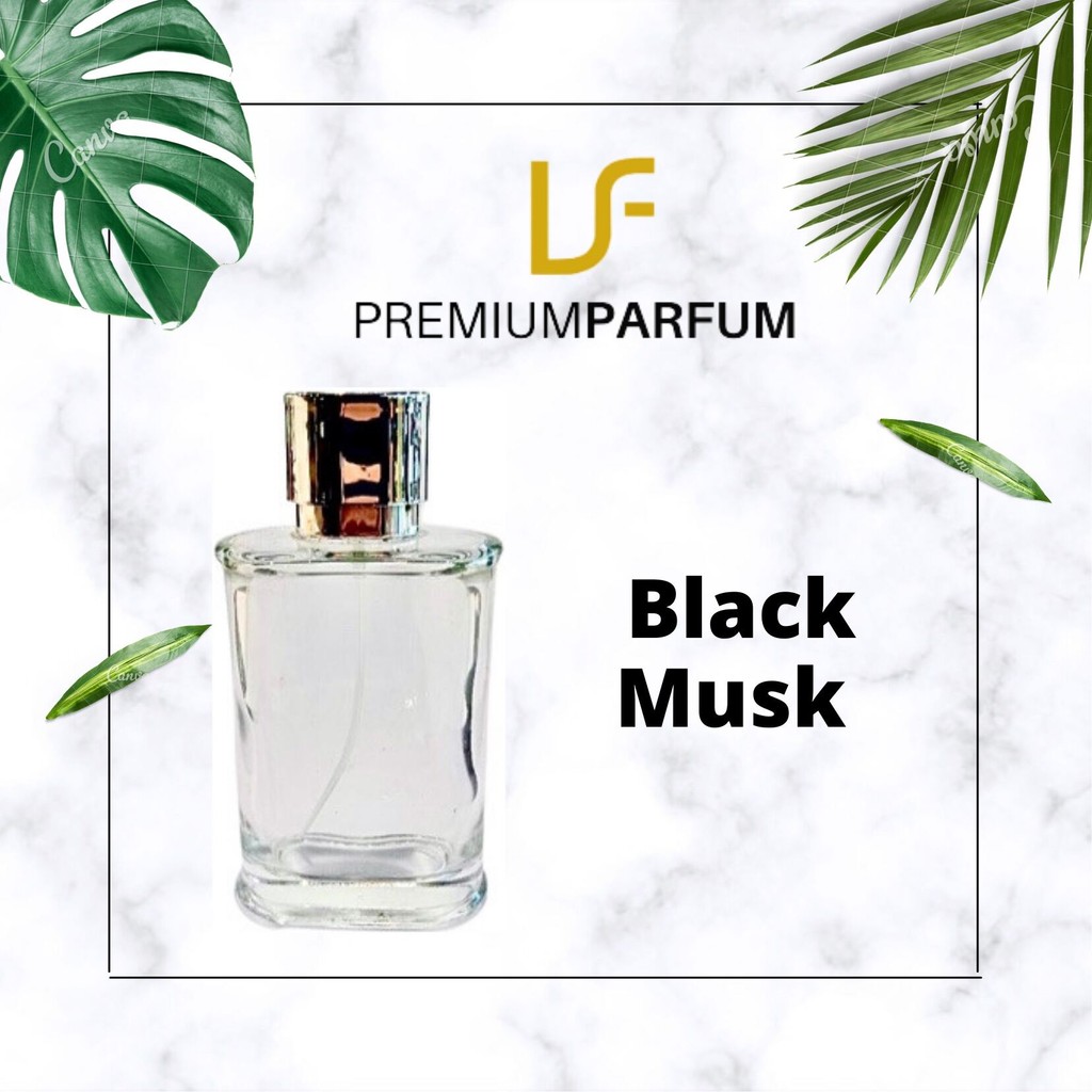 Parfum bibit asli 100% - black musk - aroma mewah & elegant