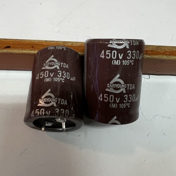 Elco Elko capasitor kapasitor 330uf 330 uf mikro 450v 450volt 450 volt