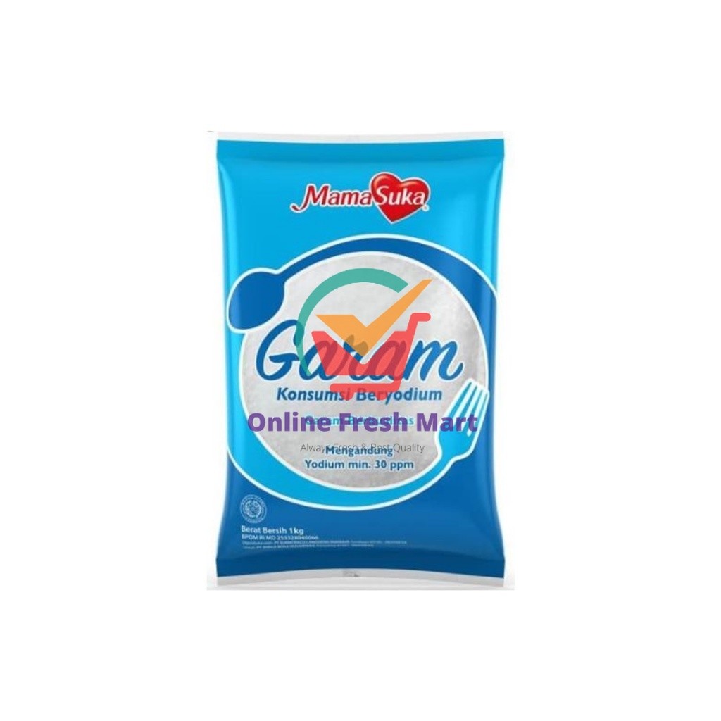 

Mamasuka Garam Reguler Konsumsi Beryodium 1kg - Online Fresh Mart Denpasar