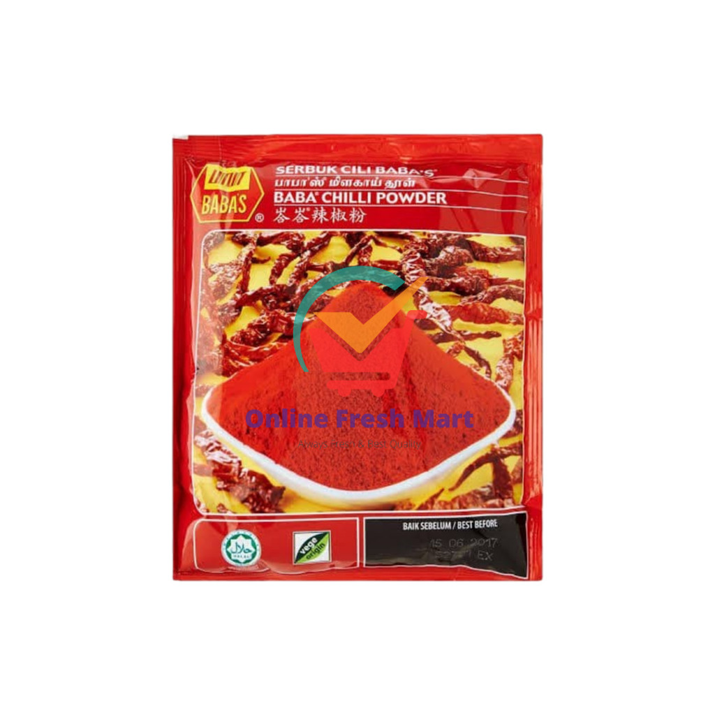 

BABA'S Chili Powder 250g Bubuk Cabai India - Online Fresh Mart Denpasar