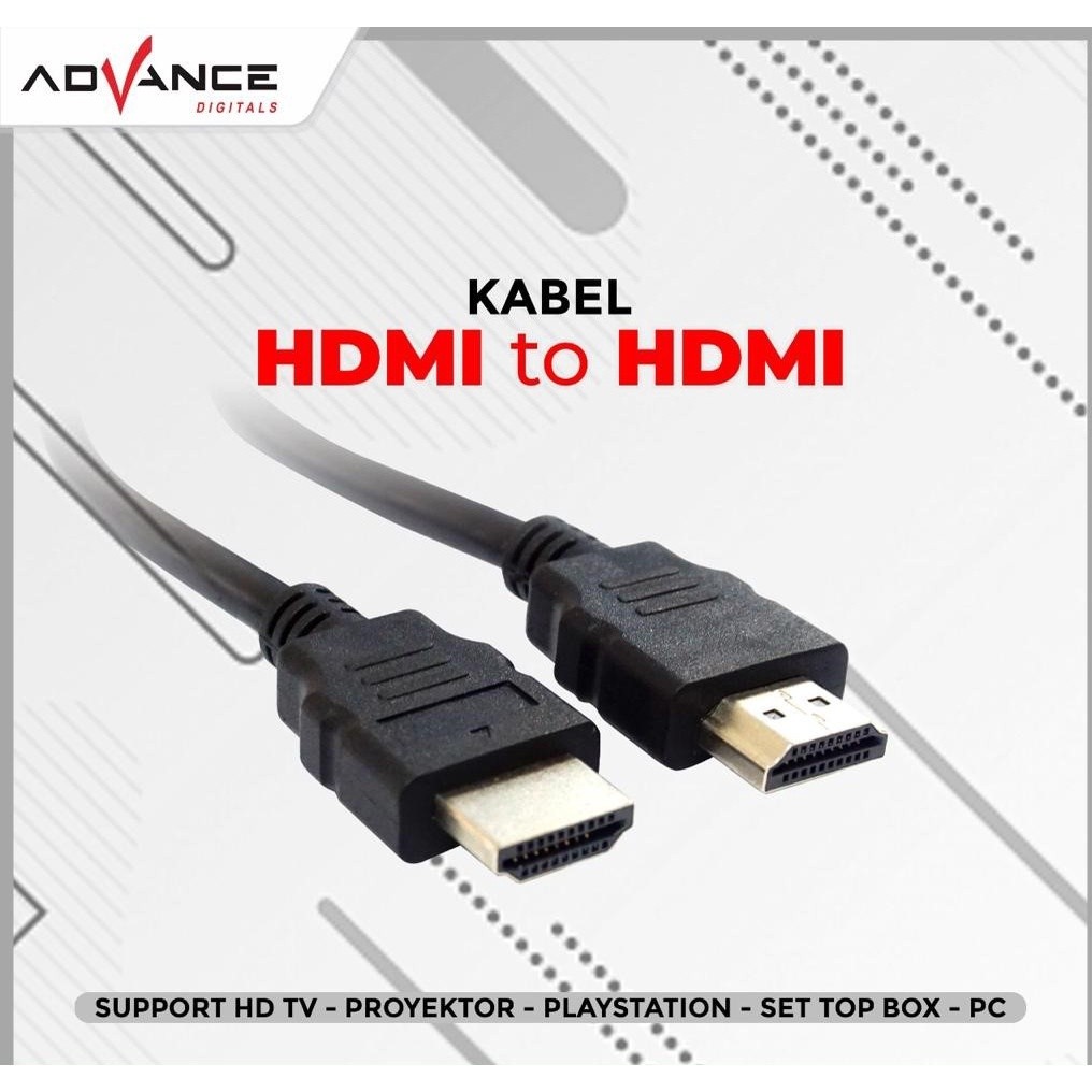 Advance Kabel HDMI Support Setup Box / playstation/Laptop/ monitor