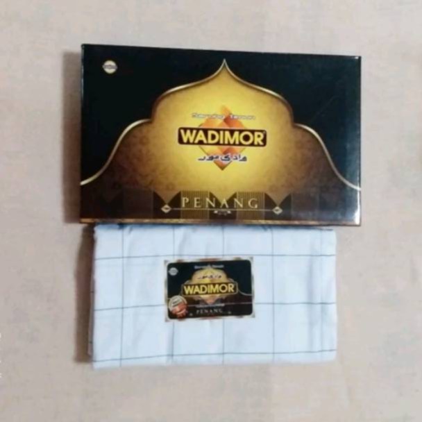 Sarung Musliman Putih Kotak-Kotak / Sarung Motif Murah Baru