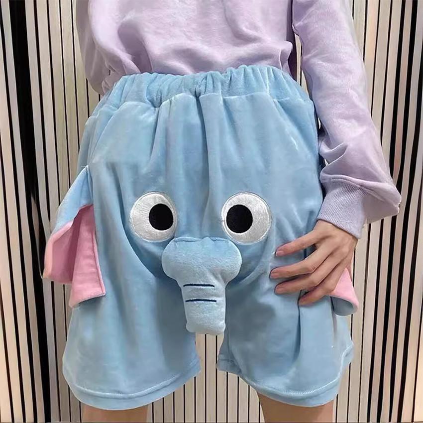 Owl Store - Celana Pendek Gajah Unisex Celana Pendek Couple Pasangan Tidur Rumah
