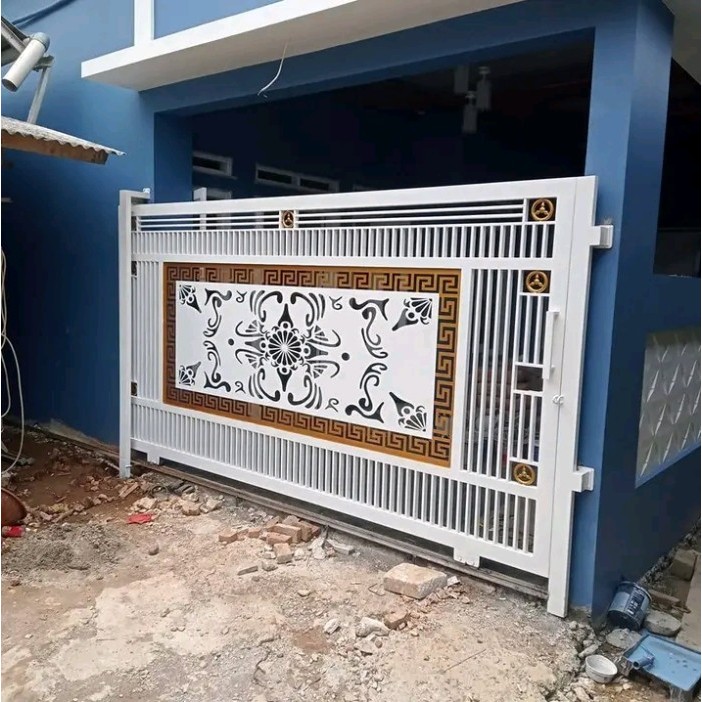 pagar rumah minimalis modern cutting laser terbaru