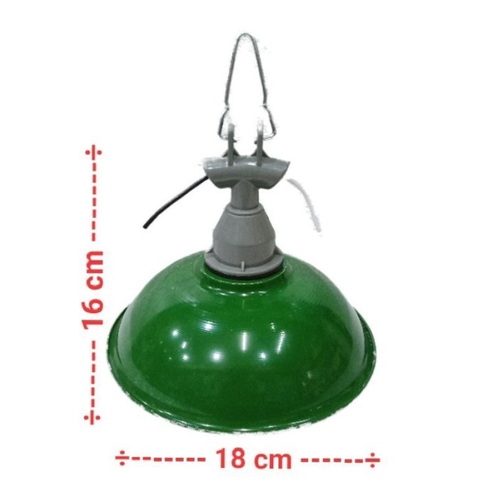 KAP HIJAU MINI,KAP WD MINI ,KAP LAMPU JALAN MINI + FITTING E27