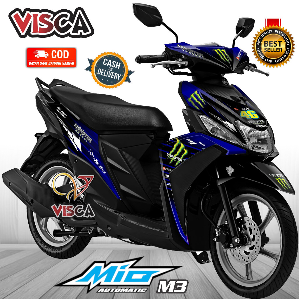 Decal Mio M3 125 Full Body Stiker Mio M3 125 Full Body Striping Mio M3