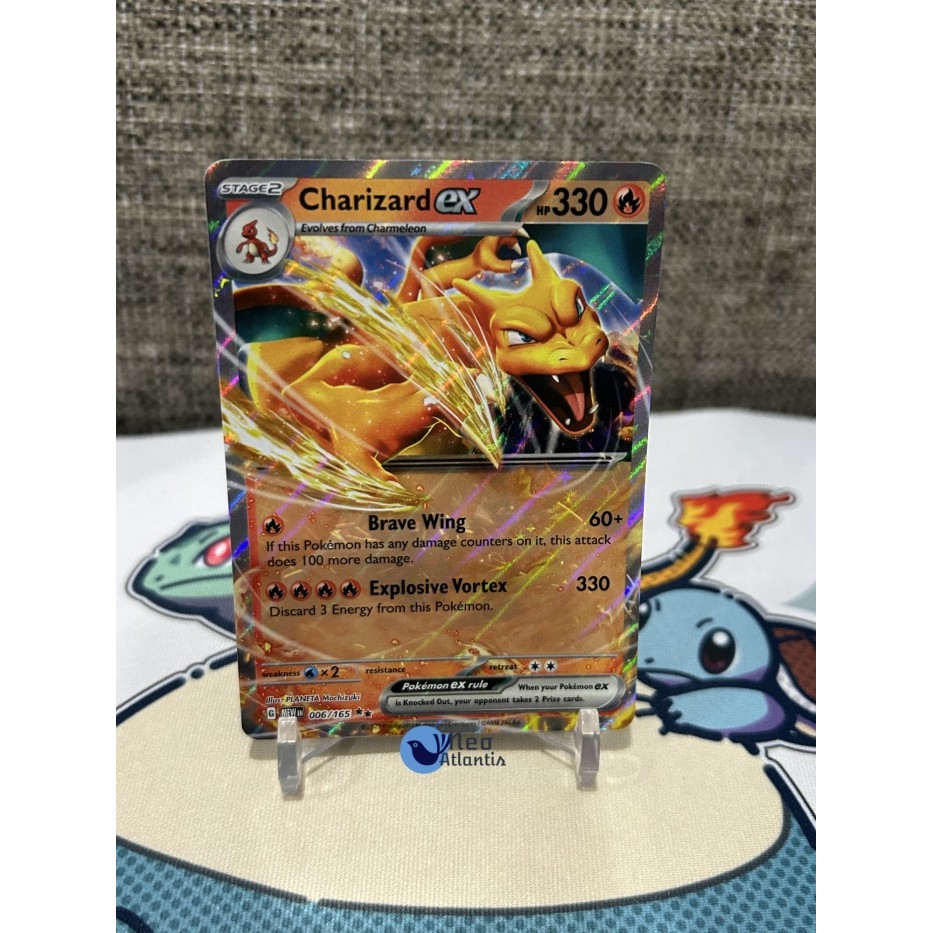 Pokemon TCG English Charizard ex - 006/165 - Ultra Rare Scarlet & Violet 151