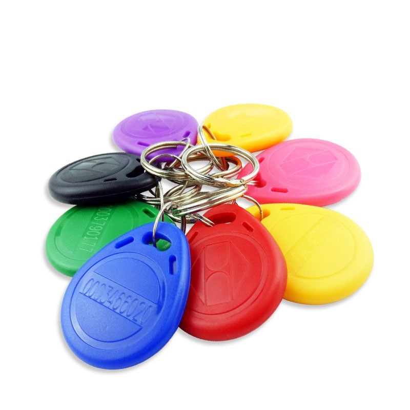 

10Pcs RFID Keychain Card Tag Key 125KHz TK4100 EM4100 ID Read Only Keyfob Access Control Card For Time Attendance