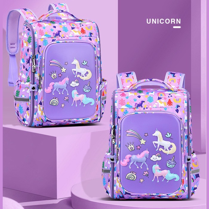 Tas Sekolah Anak Laki Laki Perempuan SD  Cowok Cewek Anti Air - Unicorn