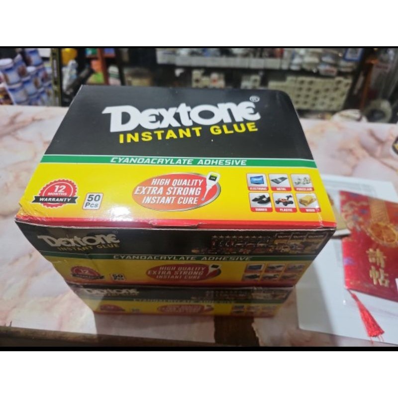 

LEM SETAN TETES KOREA DEWA INSTANT GLUE DEXTONE DUS 1 BOX 50 KOTAK