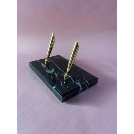Tempat pena Meja kantor marble black nero