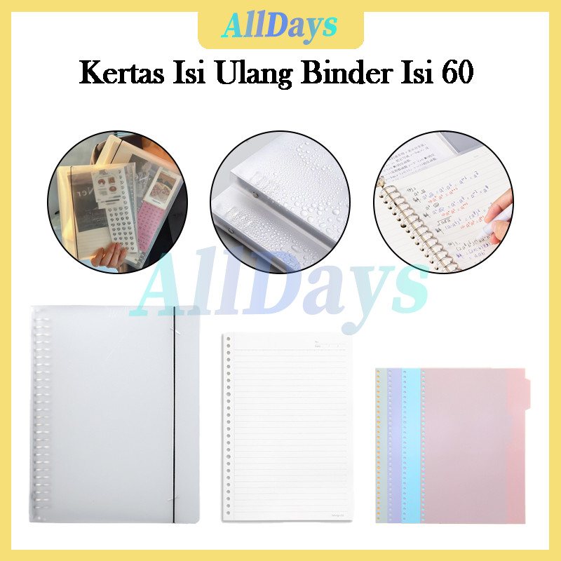 

A5/B5 Binder Isi Ulang/Kertas Isi Ulang Binder Isi 60