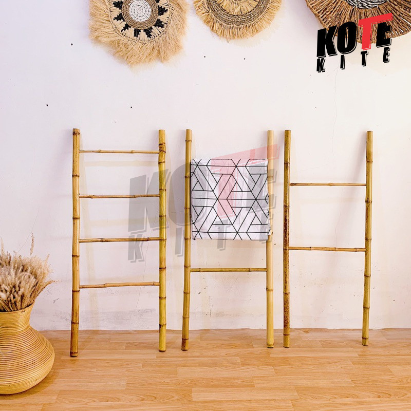 Tangga Bambu Dekorasi Rustic Handmade Murah 【 KOTE KITE 】