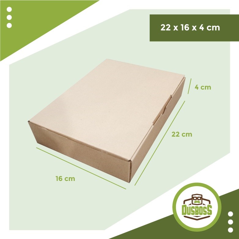 

Kardus karton uk.22 x 16 x 4 cm - Die Cut - aksesoris / multifungsi / dll