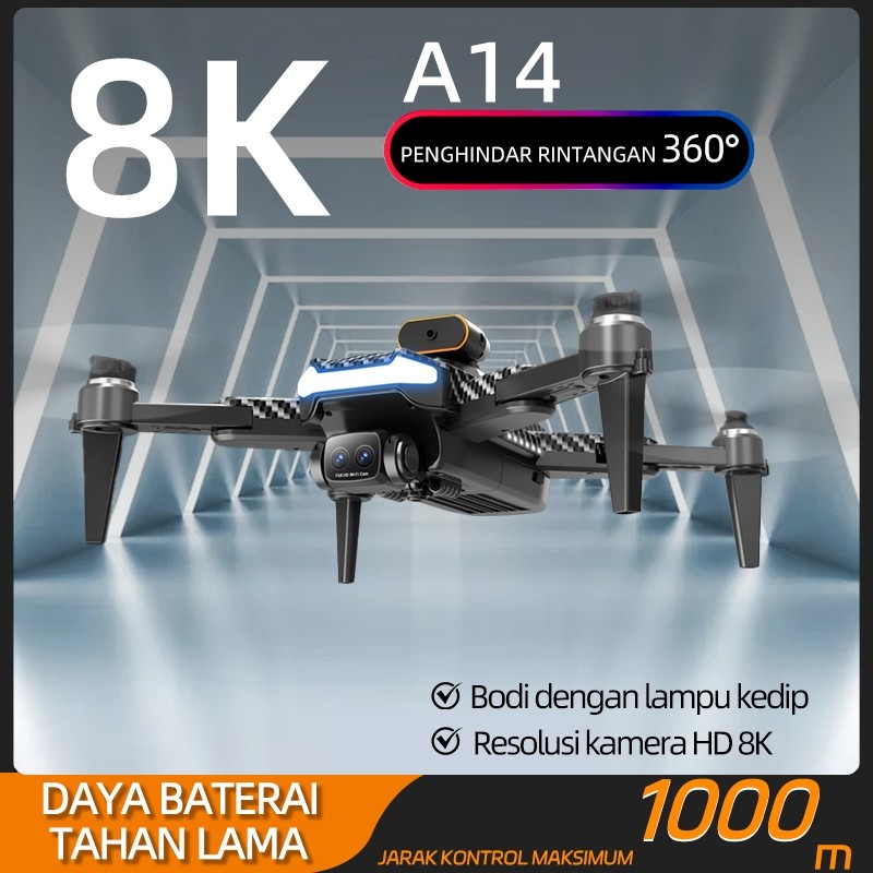 COD  A14 GPS Drone kamera jarak jauh fotografi udara profesional murah dual camera drone premium lak