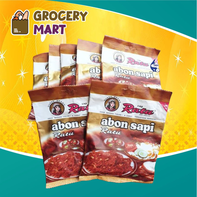 

Abon Sapi Cap Ratu Per Pack Isi 10 pcs - 1 PACK ISI 10