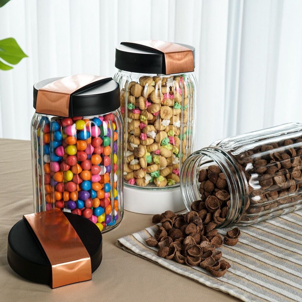 Toples Kaca Kedap Udara Herevin 1,4 Liter