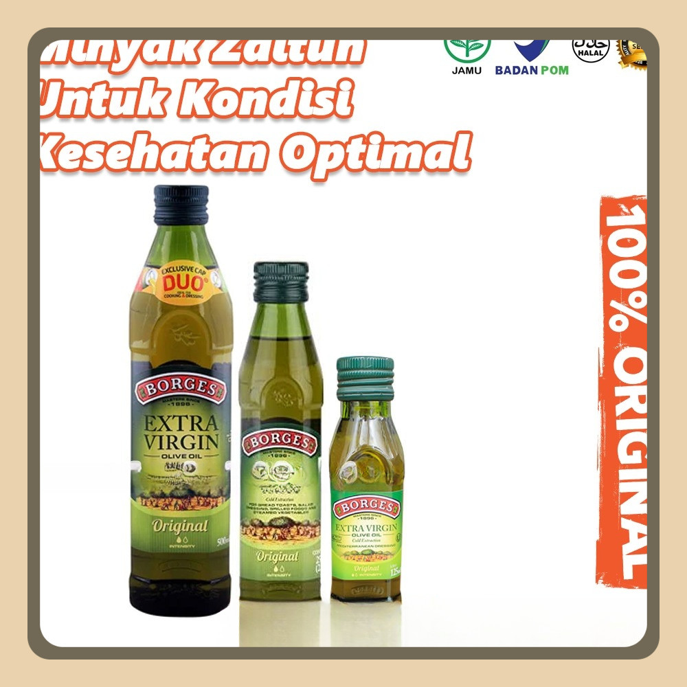 

Minyak Zaitun Borges 125ml Extra Virgin Olive Oil Borges 125 ml Original EXP Panjang
