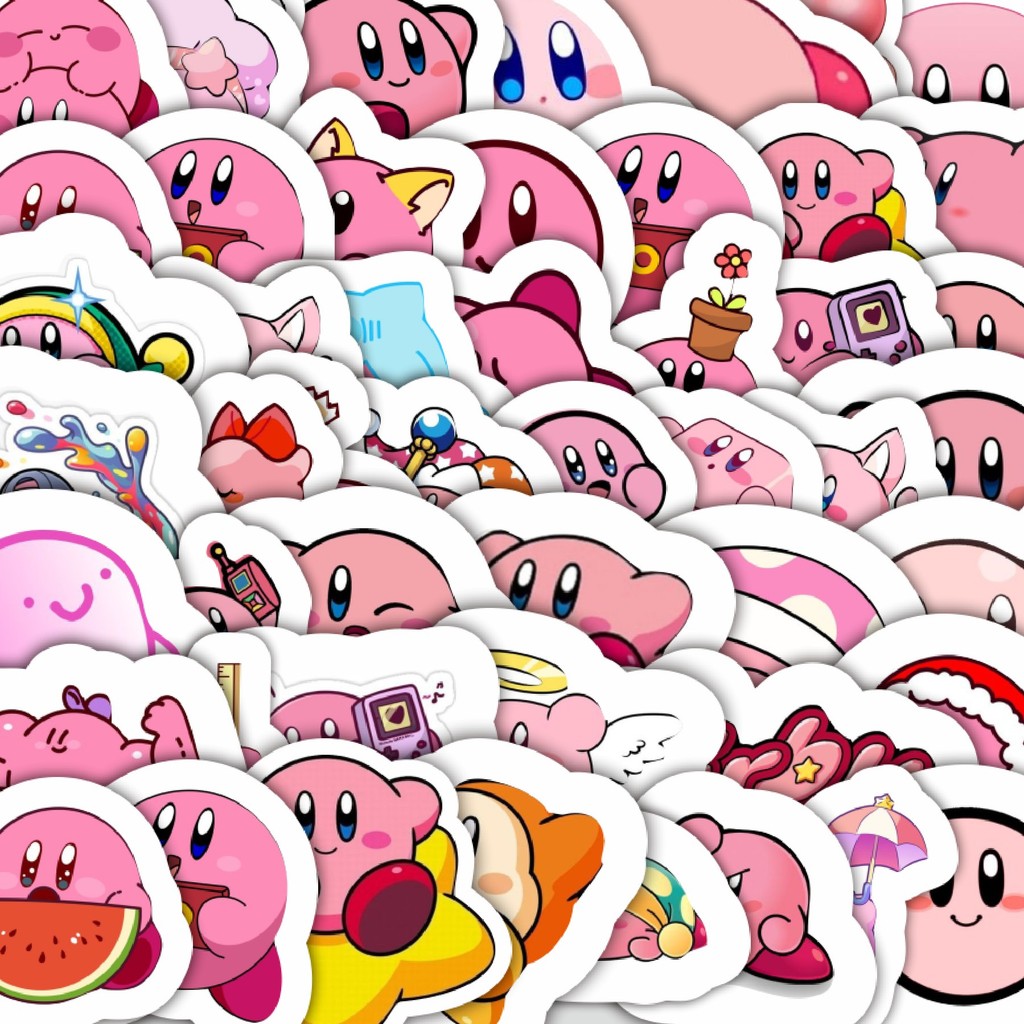 

Stiker Cutting Pack Stiker Karakter Kirby V3 Isi 100Pcs Series Aesthetic Lucu Keren Untuk Koper Bahan Vynil