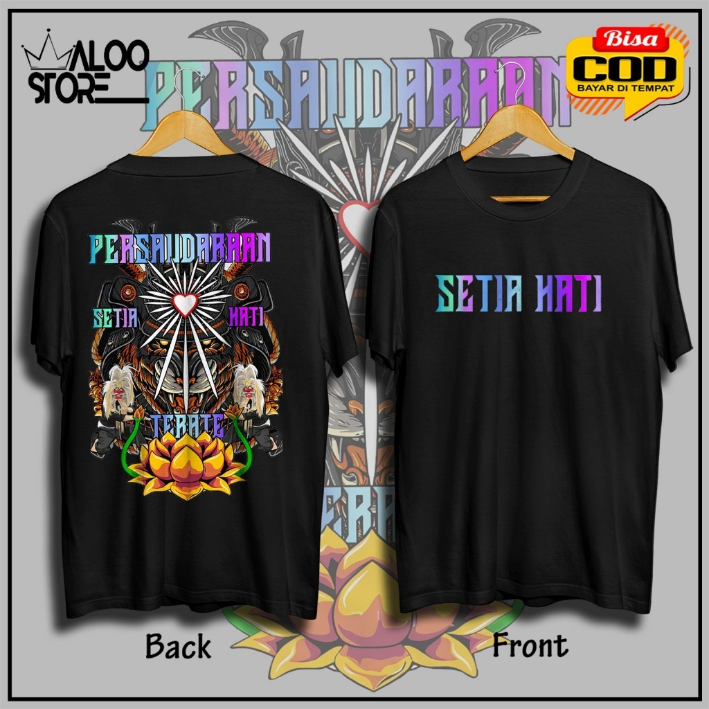 Kaos PSHT SH Terate Reflektif - Baju Perguruan Pencak Silat Setia Hati Terate 1922 Bujang Ganong Shi