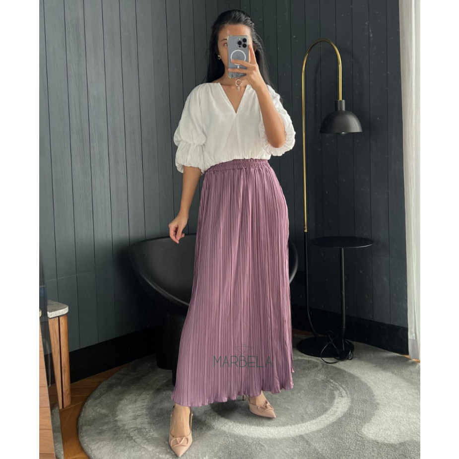 (36) MBL Rok Plisket BB Mayung / Rok Plisket Mayung / Pleated Skirt Dewasa