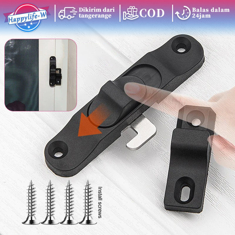 Window Lock Pengunci Jendela Geser Grendel Kait Pintu Kunci Slot Jendela