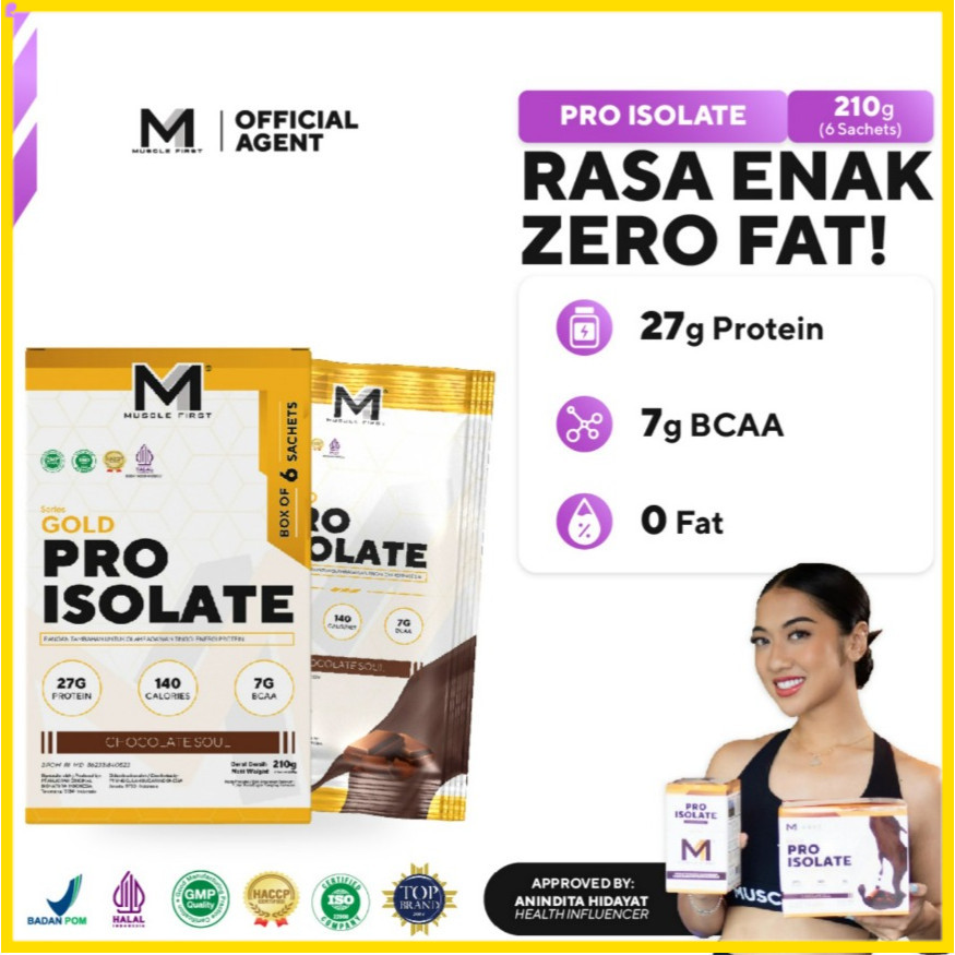 

MUSCLE FIRST PRO ISOLATE BOX SERIES ISI 12 SACHET WHEY ISOLATE M1 MUSCLEFIRST LATE BOWORAMDHAN