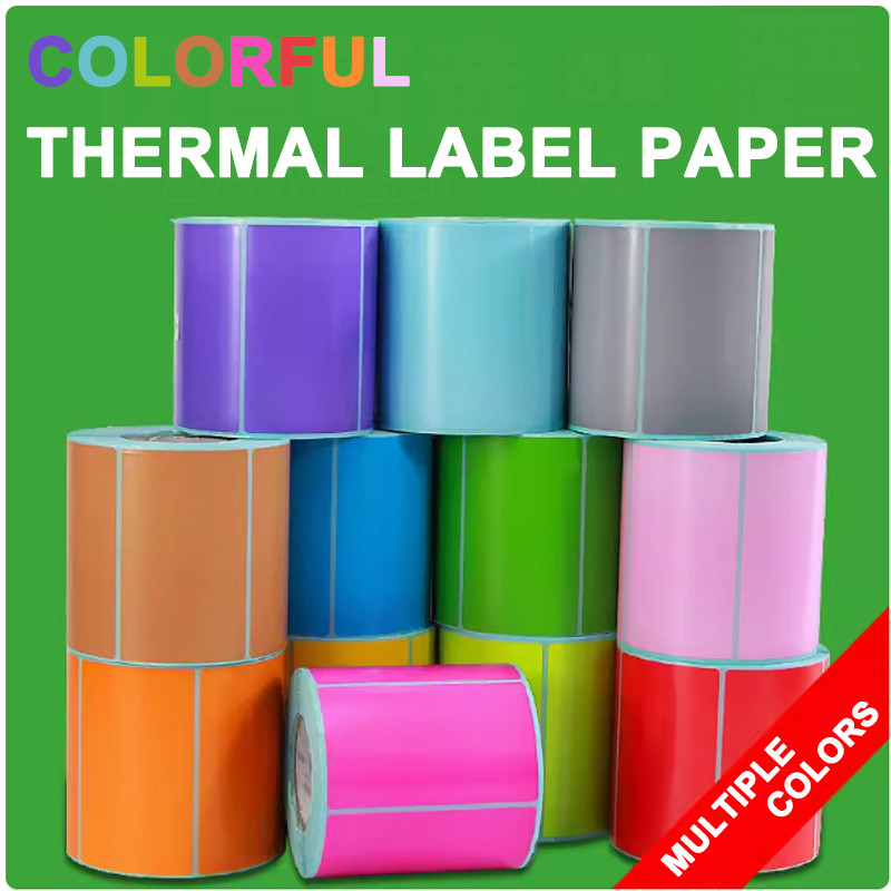 

Colourful Thermal Label Paper Waterproof Oil proof Scratch Resistant Multiple specifications Customizable Color Sticker Waybill
