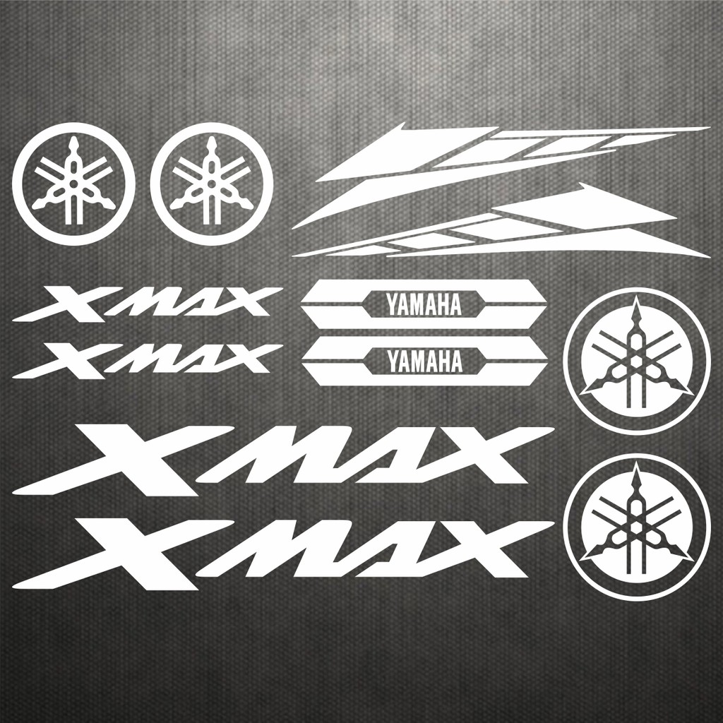 Sticker Motor Keren Custom Stiker Racing Viral Yamaha Sticker Xmax  Logo Motorcycle Xmax 300 400